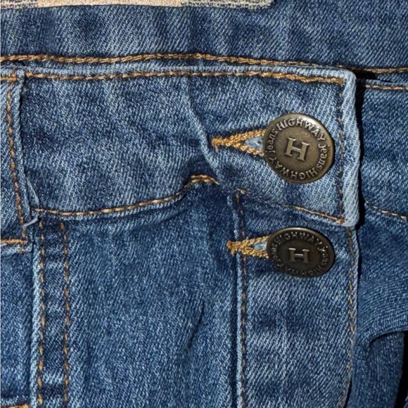 Highway Jeans Button Front Denim Skirt Patch Pocket Medium - Picture 6 of 6